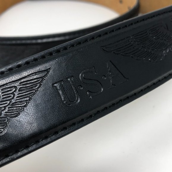 Unbranded USA Eagle Belt Black Silver Buckle - Picture 5 of 9